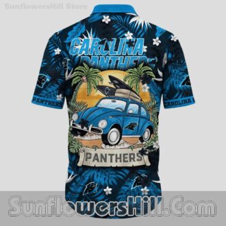 Carolina Panthers Vintage Car Casual Shirt for Football Fans