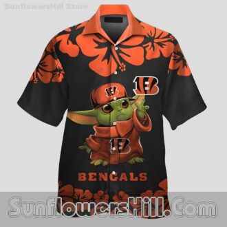 Cincinnati Bengals Baby Yoda Aloha Shirt for Game Day Fans