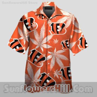 Cincinnati Bengals Cannabis Inspired Casual Shirt for Tailgates and BBQs