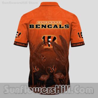 Cincinnati Bengals Flamingo Paradise Hawaiian Shirt for Summer Beach Trips