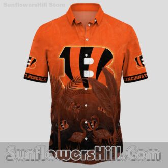 Cincinnati Bengals Flamingo Paradise Hawaiian Shirt for Summer Beach Trips