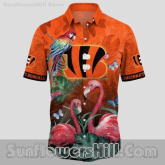 Cincinnati Bengals Flamingo Print Hawaiian Shirt for Beach Trip Fans