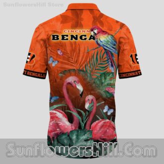 Cincinnati Bengals Flamingo Print Hawaiian Shirt for Beach Trip Fans