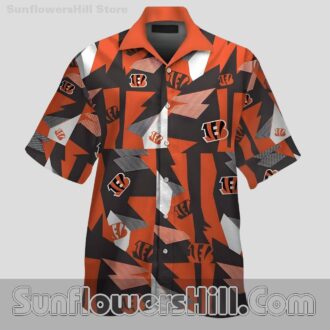 Cincinnati Bengals Lightning Bolt Hawaiian Shirt for Game Day Fans