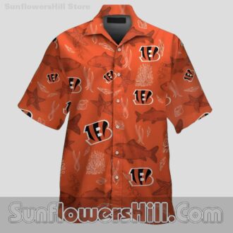 Cincinnati Bengals Ocean Reef Hawaiian Shirt for Beach Day Fans
