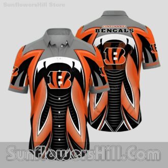 Cincinnati Bengals Orange Strike Button Up Shirt for Game Day Fans