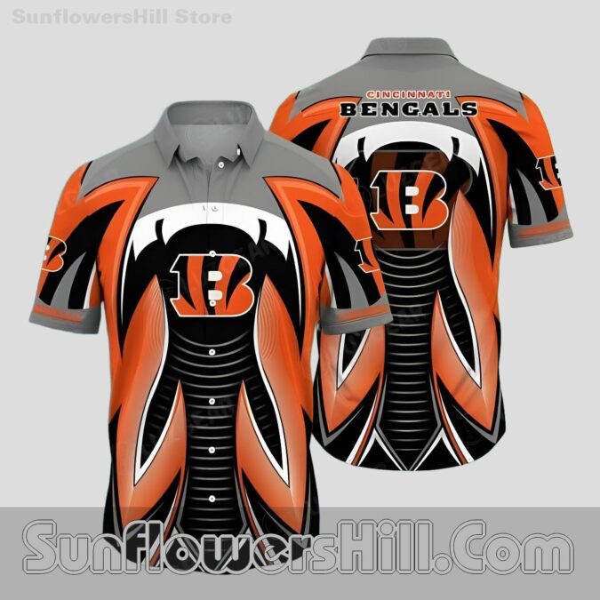 Cincinnati Bengals Orange Strike Button Up Shirt for Game Day Fans Cincinnati Bengals Orange Strike Button Up Shirt for Game Day Fans