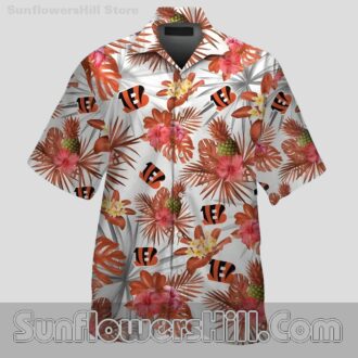 Cincinnati Bengals Palm Bloom Aloha Shirt for Game Day Style