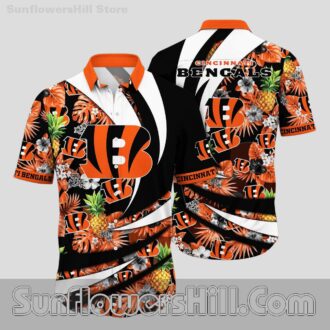 Cincinnati Bengals Pineapple Paradise Hawaiian Shirt for Summer BBQs