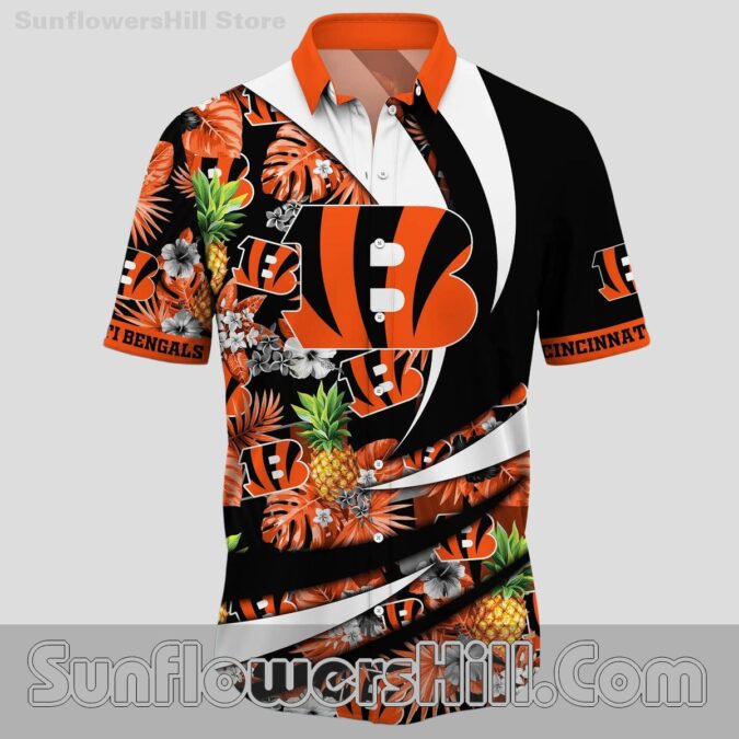 Cincinnati Bengals Pineapple Paradise Hawaiian Shirt for Summer BBQs