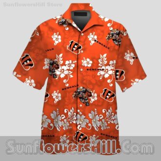 Cincinnati Bengals Tiger Mascot Hawaiian Shirt for Game Day Tailgates