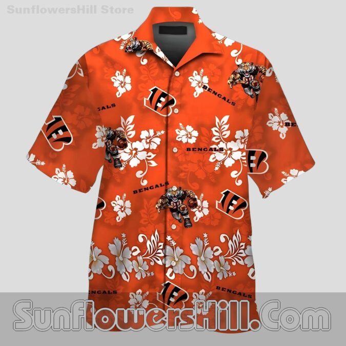 Cincinnati Bengals Tiger Mascot Hawaiian Shirt for Game Day Tailgates