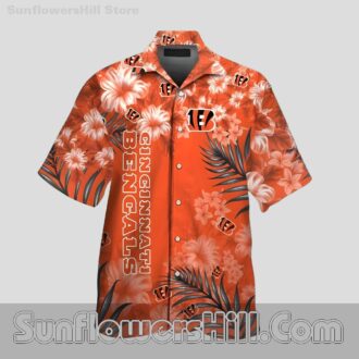 Cincinnati Bengals Tropical Bloom Casual Shirt for Summer Fans
