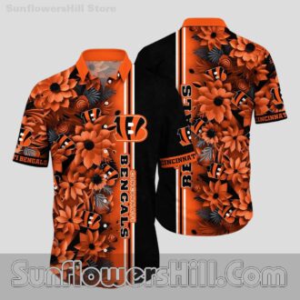 Cincinnati Bengals Tropical Flower Hawaiian Shirt for Game Day Fans