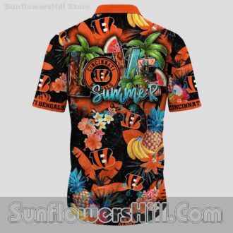 Cincinnati Bengals Tropical Fruit Hawaiian Shirt for Summer Beach Fans