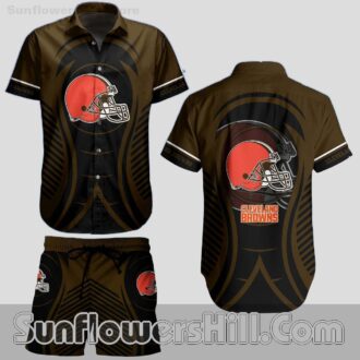 Cleveland Browns Bold Helmet Shirt and Shorts for Game Day Fans