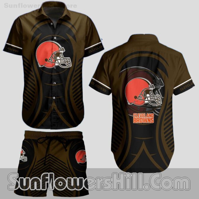 Cleveland Browns Bold Helmet Shirt and Shorts for Game Day Fans