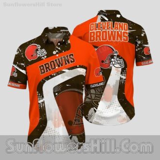 Cleveland Browns Modern Helmet Casual Shirt for Football Lovers