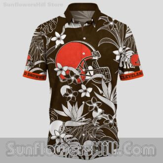 Cleveland Browns Monstera Leaf Hawaiian Shirt for Game Day Fans