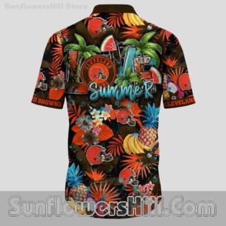 Cleveland Browns Love Summer Aloha Shirt for Football Dads