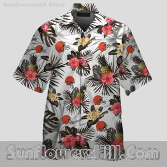 Cleveland Browns Pineapple Floral Hawaiian Shirt for Summer Tailgates