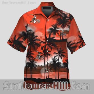 Cleveland Browns Sunset Silhouette Shirt for Weekend Getaways