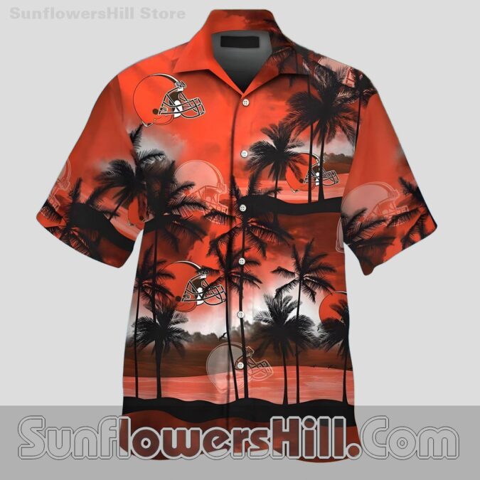 Cleveland Browns Sunset Silhouette Shirt for Weekend Getaways
