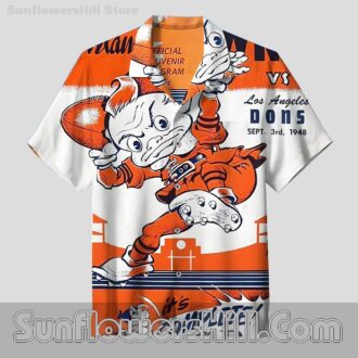 Cleveland Browns Vintage Cartoon Hawaiian Shirt for Game Day Fans