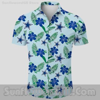 Dallas Cowboys Aloha Floral Short Sleeve Shirt for Weekend Tailgates