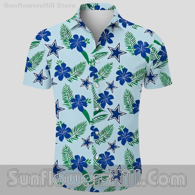 Dallas Cowboys Aloha Floral Short Sleeve Shirt for Weekend Tailgates