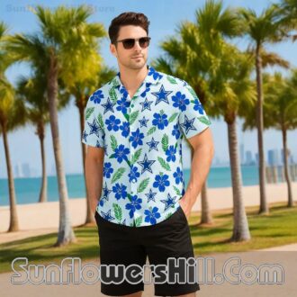 Dallas Cowboys Aloha Floral Short Sleeve Shirt for Weekend Tailgates