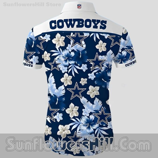Dallas Cowboys Blue Blossom Hawaiian Shirt for Football Lovers