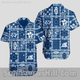 Dallas Cowboys Bold Flag Design Hawaiian Shirt for Tailgating and Beach Trips