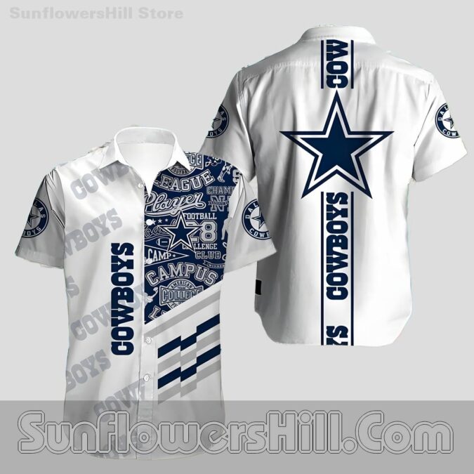 Dallas Cowboys Bold Lettering Casual Shirt for Football Fans
