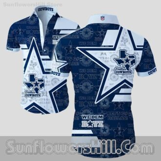 Dallas Cowboys Bold Star Button Up Shirt for Game Day Fans