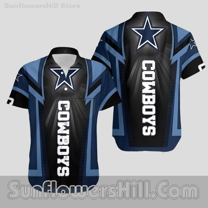 Dallas Cowboys Bold Star Hawaiian Shirt for Beach Days and Tailgates