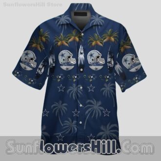 Dallas Cowboys Classic Helmet Graphic Hawaiian Shirt for Loyal Football Fans, Miami Beach Getaways