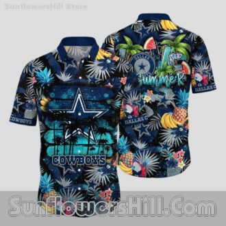 Dallas Cowboys Fruit Splash Casual Shirt for Vacation or Everyday Wear