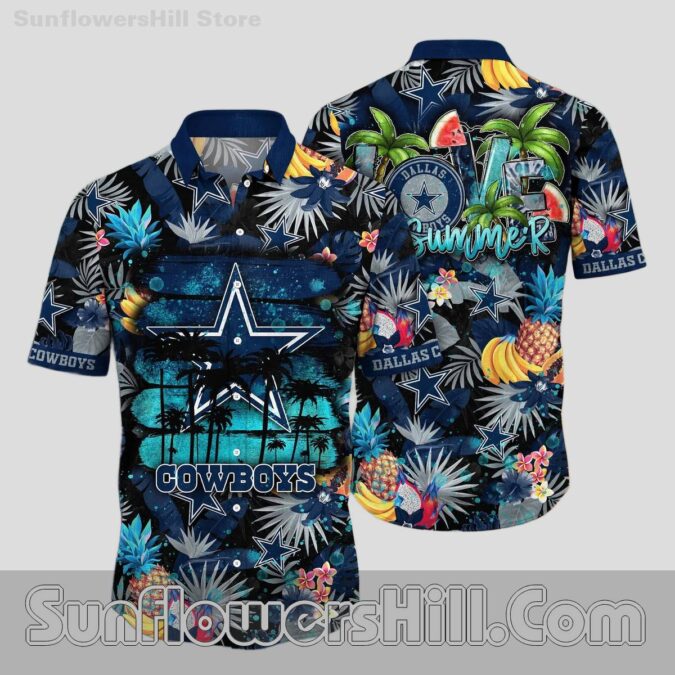 Dallas Cowboys Fruit Splash Casual Shirt for Vacation or Everyday Wear