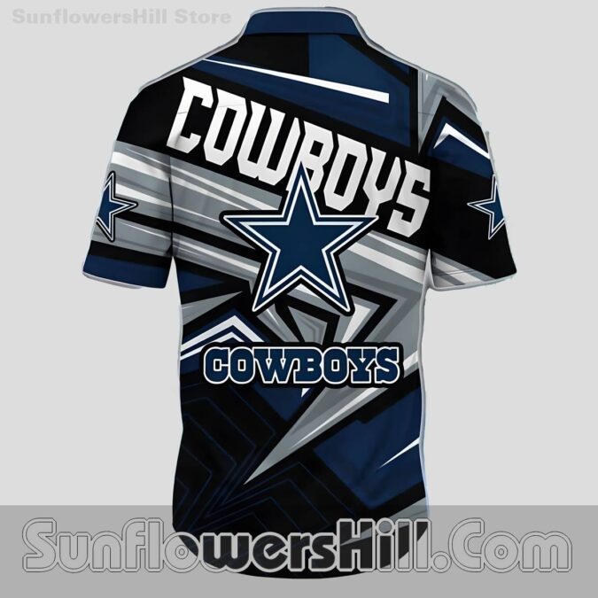 Dallas Cowboys Geometric Star Button Up Shirt for Game Day Fans