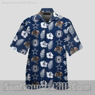 Dallas Cowboys Hibiscus Floral Casual Shirt for Summer Fun