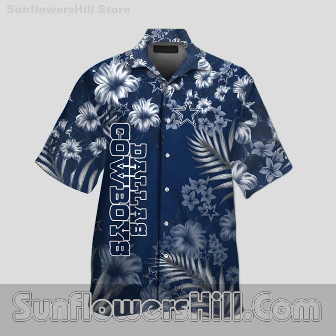 Dallas Cowboys Navy Blue Hawaiian Shirt for Summer Vacations Dallas Cowboys Navy Blue Hawaiian Shirt for Summer Vacations