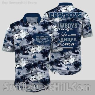 Dallas Cowboys Navy Island Style Shirt for the Best Grandpa Ever