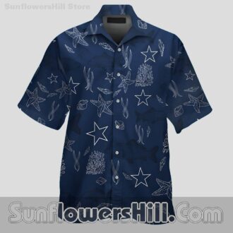 Dallas Cowboys Ocean Reef Short Sleeve Shirt for Fans Who Love the Coast