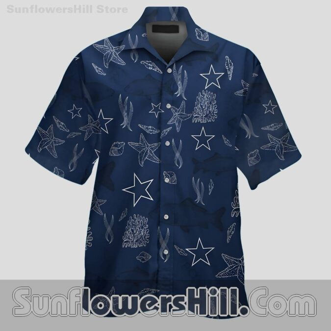 Dallas Cowboys Ocean Reef Short Sleeve Shirt for Fans Who Love the Coast Dallas Cowboys Ocean Reef Short Sleeve Shirt for Fans Who Love the Coast