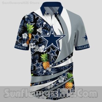 Dallas Cowboys Pineapple Floral Hawaiian Shirt for Beach Party Vibes