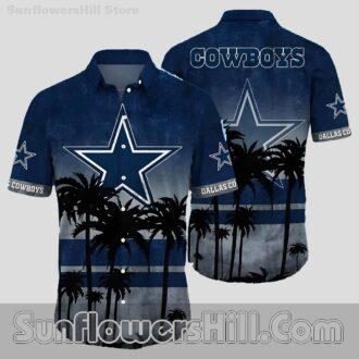 Dallas Cowboys Star and Coconut Aloha Shirt for Sports Fans and Family Outings