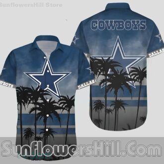 Dallas Cowboys Star and Coconut Aloha Shirt for Sports Fans and Family Outings