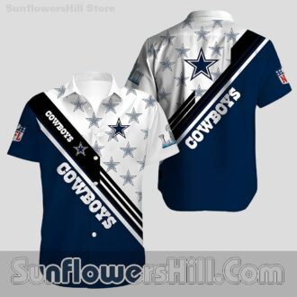 Dallas Cowboys Star Design Hawaiian Shirt for Beach Trips and Game Day