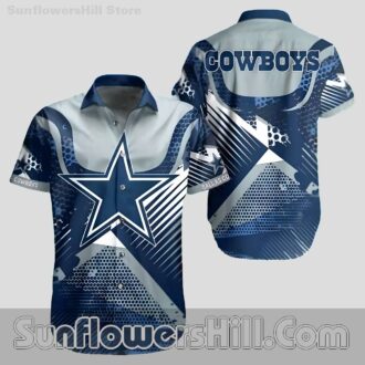 Dallas Cowboys Star Power Hawaiian Shirt for Game Day Tailgates